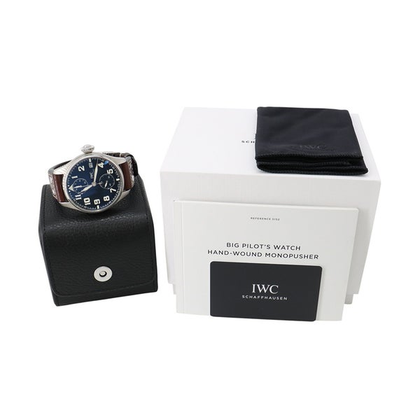 IWC ビッグ・パイロットウォッチ モノプッシャー プティ プランス 世界限定500本 腕時計 ブルー文字盤