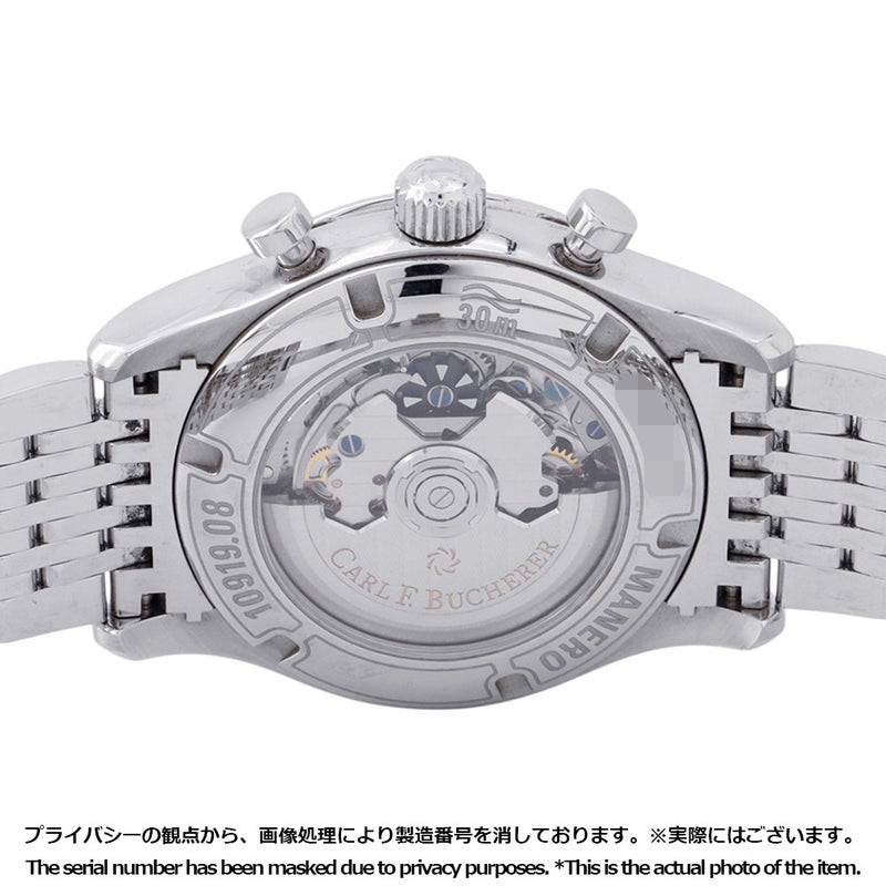 カール F. ブヘラ マネロ フライバック 00.10919.08.93.21 CARL F.BUCHERER 腕時計 ブルーグリーン文字盤