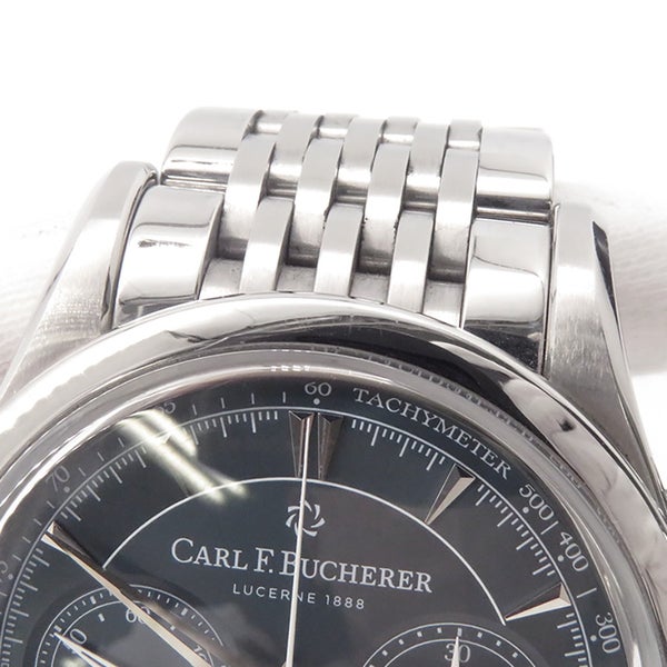 カール F. ブヘラ マネロ フライバック 00.10919.08.93.21 CARL F.BUCHERER 腕時計 ブルーグリーン文字盤