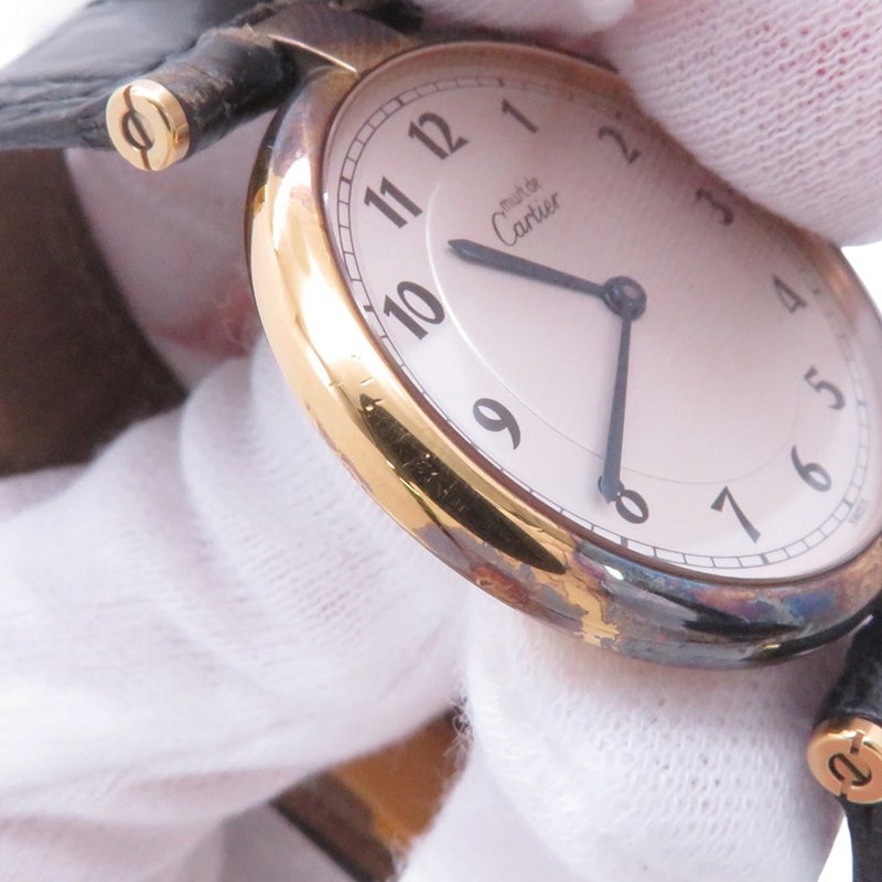 カルティエ マストヴァンドーム LM 590003 Cartier 腕時計 シルバー文字盤 ヴィンテージ