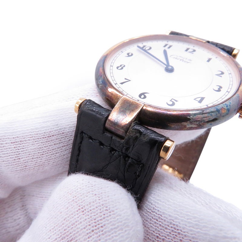 カルティエ マストヴァンドーム LM 590003 Cartier 腕時計 シルバー文字盤 ヴィンテージ