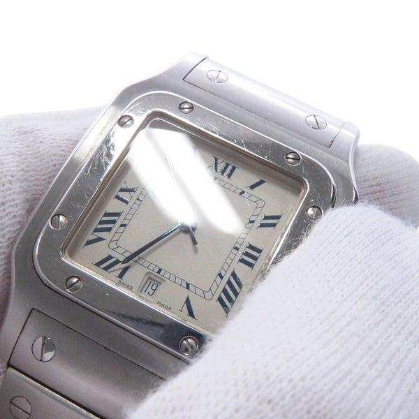 カルティエ サントスガルベ LM W20018D6 Cartier 腕時計 アイボリー文字盤