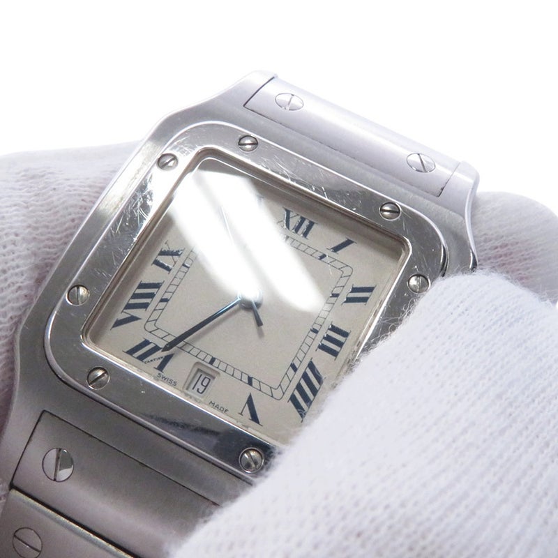 カルティエ サントスガルベ LM W20018D6 Cartier 腕時計 アイボリー文字盤