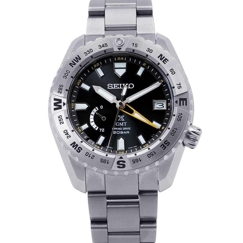 セイコー プロスペックス GMT スプリングドライブ SBDB029 SEIKO 腕時計 黒文字盤 セイコー プロスペックス GMT スプリングドライブ SBDB029 SEIKO