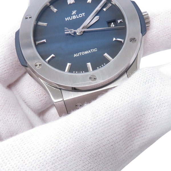 ウブロ クラシック フュージョン チタニウム ディープブルー 日本限定 511.NX.6670.LR.JPN  HUBLOT 腕時計 グラデーションブルー文字盤
