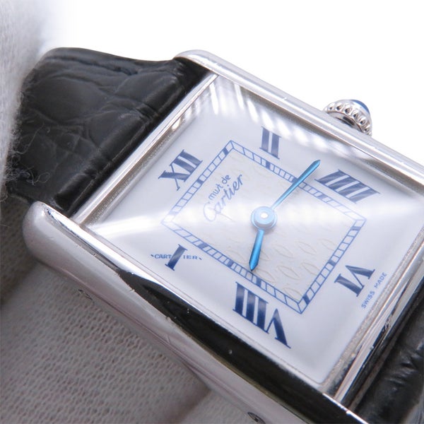 カルティエ マストタンク MM W1014054 Cartier 腕時計 白文字盤 ヴィンテージ