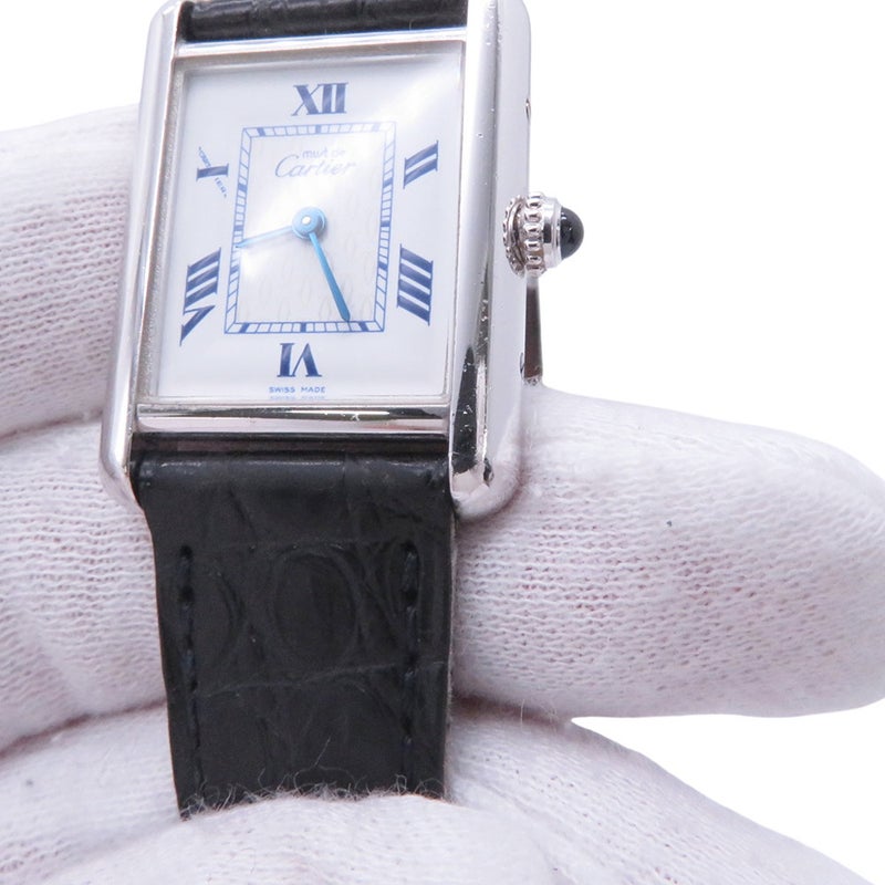カルティエ マストタンク MM W1014054 Cartier 腕時計 白文字盤 ヴィンテージ