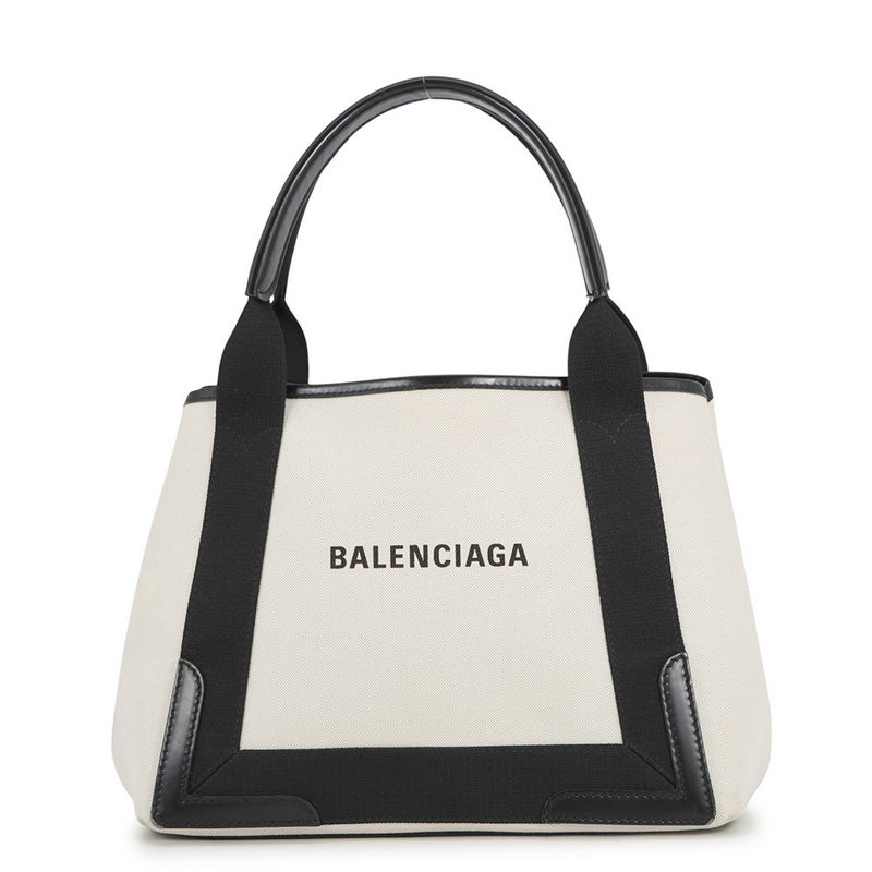 バレンシアガ トートバッグ ネイビーカバス S ポーチ付 キャンバス 339933 BALENCIAGA バッグ 花柄