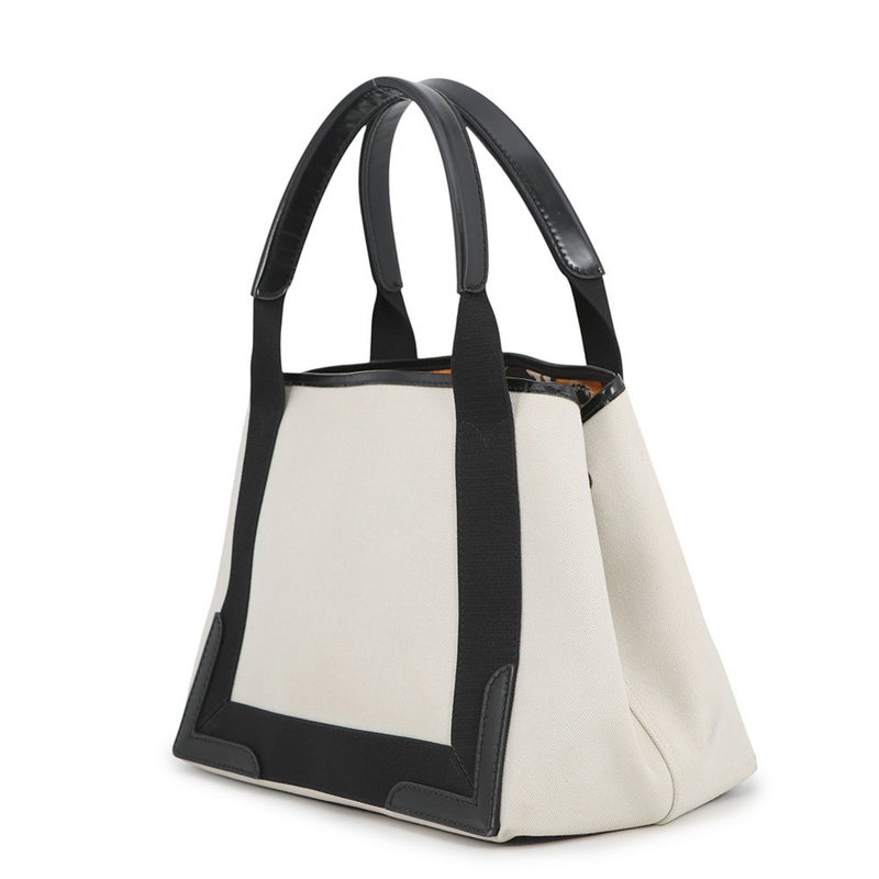 バレンシアガ トートバッグ ネイビーカバス S ポーチ付 キャンバス 339933 BALENCIAGA バッグ 花柄
