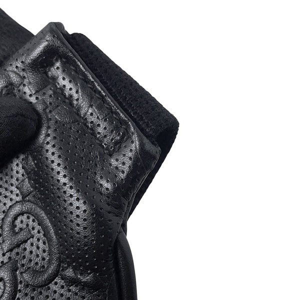 グッチ ボディバッグ GGエンボス ベルトバッグ レザー 645093 GUCCI ウエストバッグ メンズ 黒