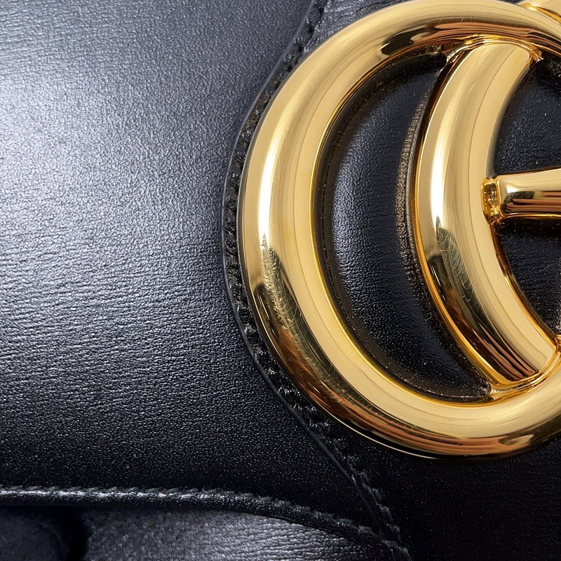 グッチ ショルダーバッグ GGマーモント アリー スモール レザー 550129 GUCCI バッグ 黒