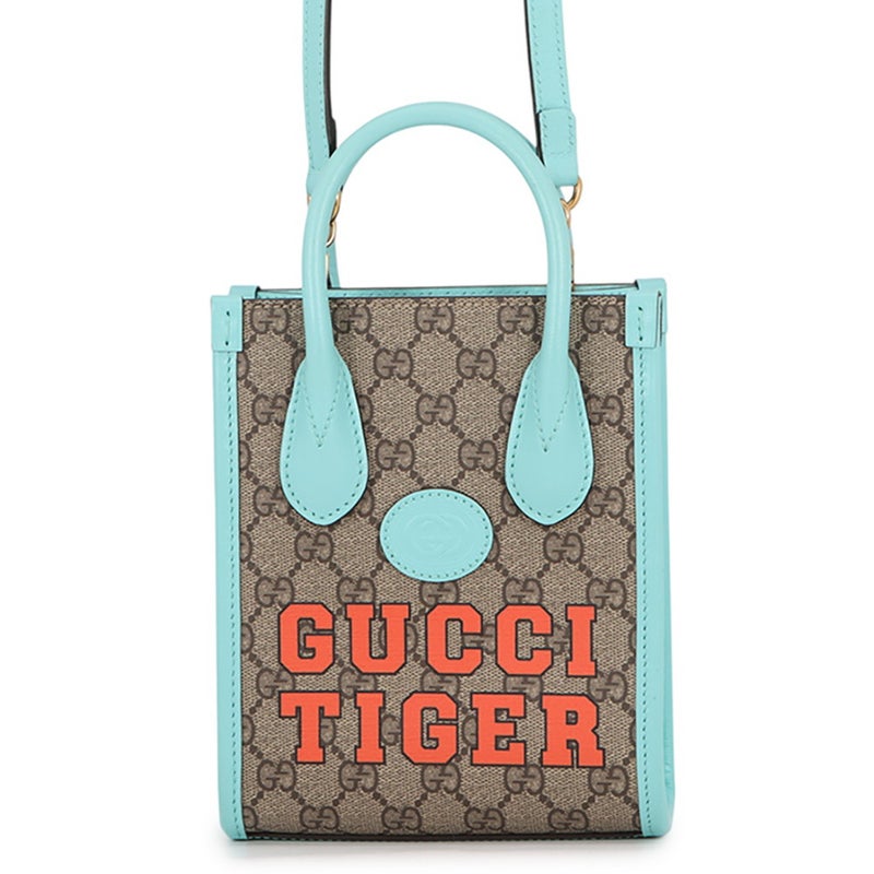 グッチ ハンドバッグ インターロッキングG タイガー GGスプリーム 671623 GUCCI バッグ 2wayショルダーバッグ ミニバッグ