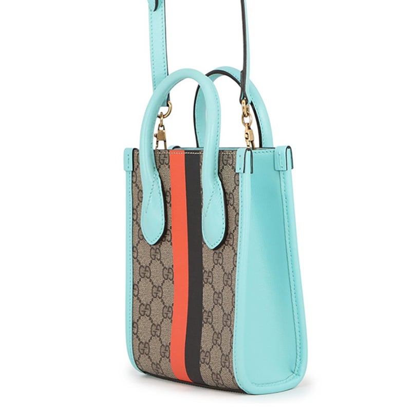 グッチ ハンドバッグ インターロッキングG タイガー GGスプリーム 671623 GUCCI バッグ 2wayショルダーバッグ ミニバッグ
