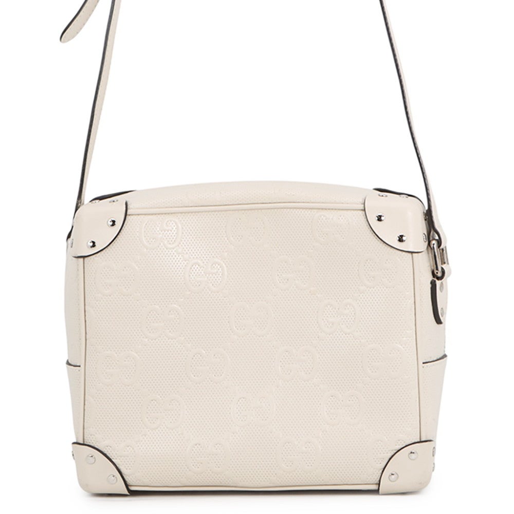 グッチ ショルダーバッグ GGエンボス レザー 626363 GUCCI バッグ 白