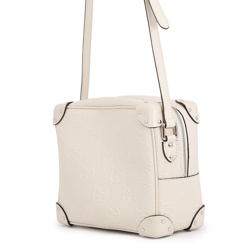 グッチ ショルダーバッグ GGエンボス レザー 626363 GUCCI バッグ 白