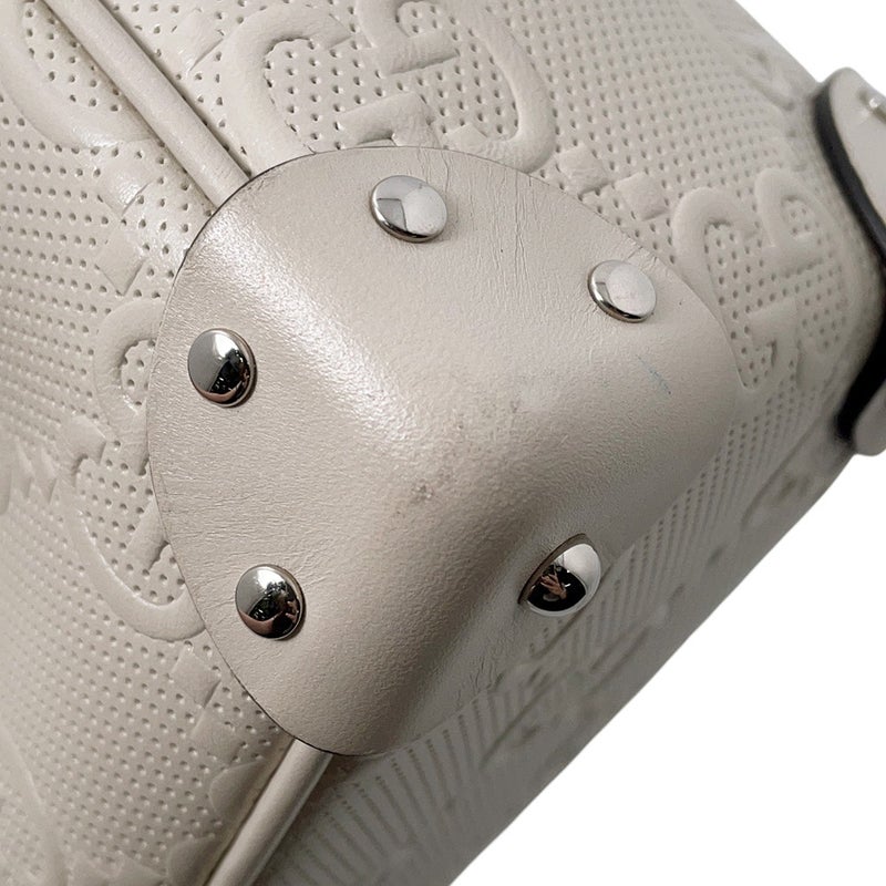 グッチ ショルダーバッグ GGエンボス レザー 626363 GUCCI バッグ 白