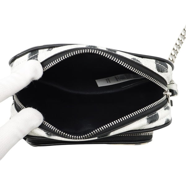 バーバリー チェーンショルダーバッグ レオパードプリント カメラバッグ PVC レザー 8015963 BURBERRY