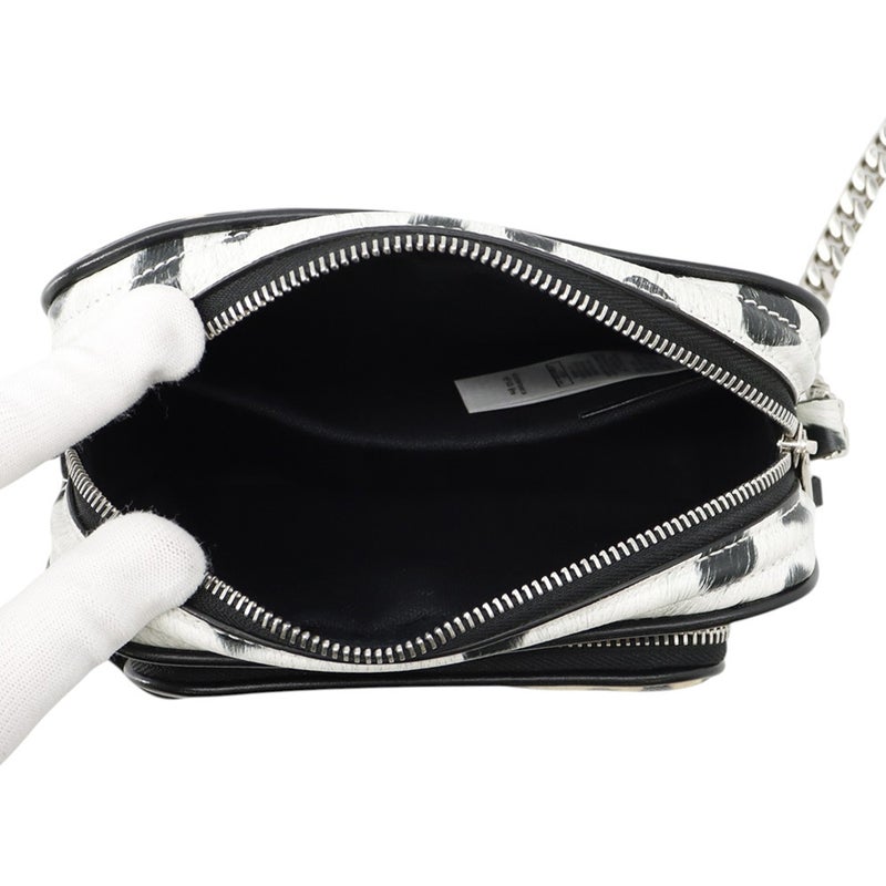 バーバリー チェーンショルダーバッグ レオパードプリント カメラバッグ PVC レザー 8015963 BURBERRY