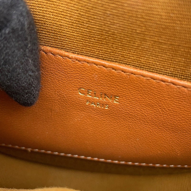 セリーヌ ショルダーバッグ トリオンフ ラウンド PVC/レザー CELINE ポシェット