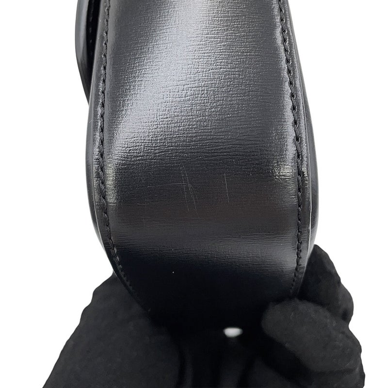 セリーヌ ショルダーバッグ トリオンフ ミニ クロード シャイニーカーフレザー 10I513 CELINE ミニバッグ 黒