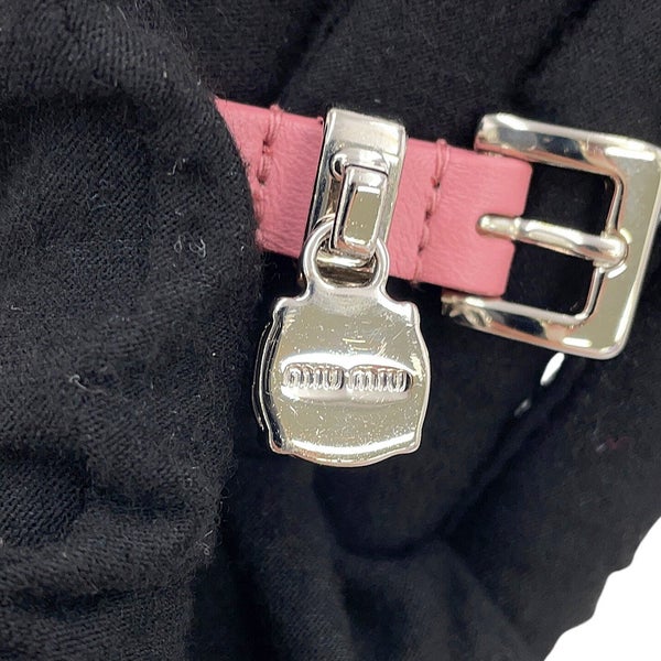 ミュウミュウ ブレスレット クリスタル イントレッチオ ナッパレザー 5IB320 Miu Miu アクセサリー