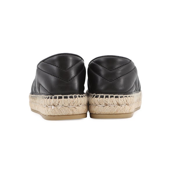 グッチ エスパドリーユ 2.0 GGマーモント レディースサイズ34 1/2 551890 GUCCI 靴 黒
