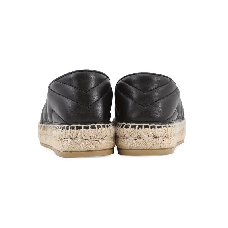 グッチ エスパドリーユ 2.0 GGマーモント レディースサイズ34 1/2 551890 GUCCI 靴 黒