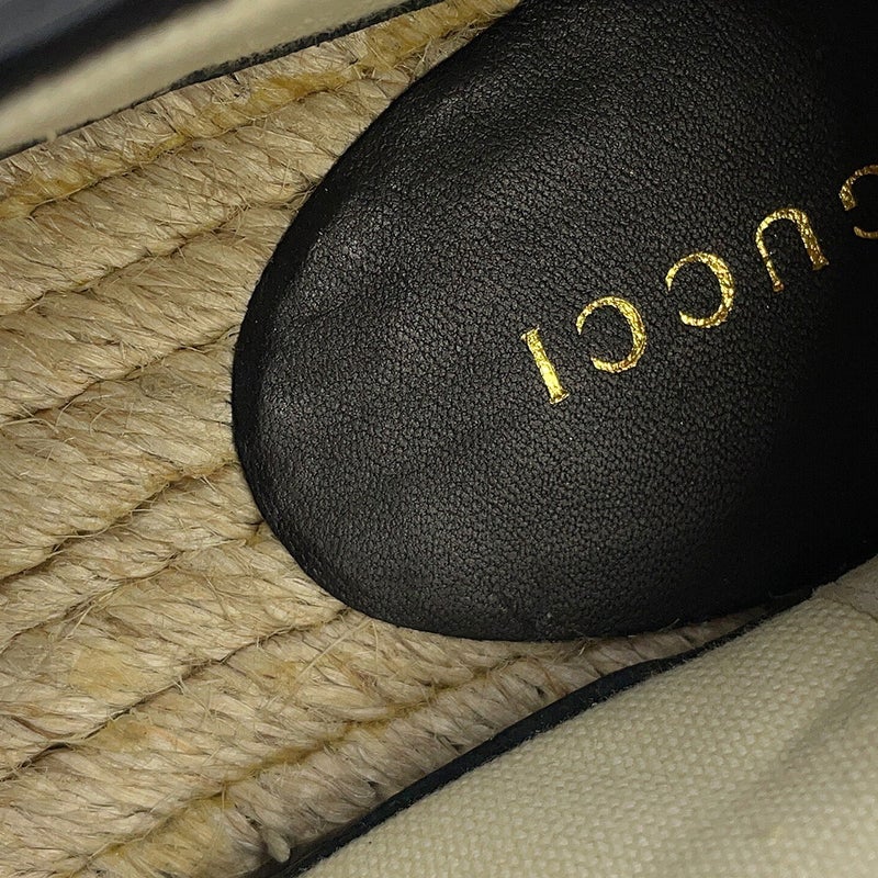 グッチ エスパドリーユ 2.0 GGマーモント レディースサイズ34 1/2 551890 GUCCI 靴 黒