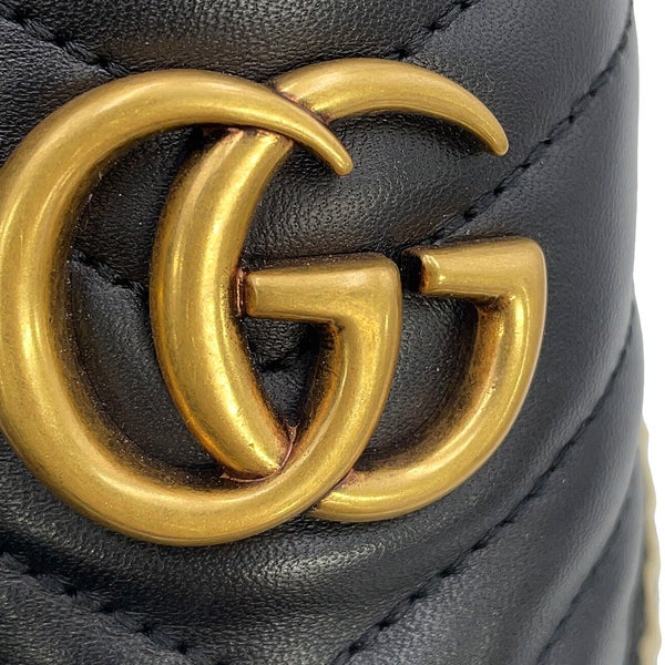グッチ エスパドリーユ 2.0 GGマーモント レディースサイズ34 1/2 551890 GUCCI 靴 黒