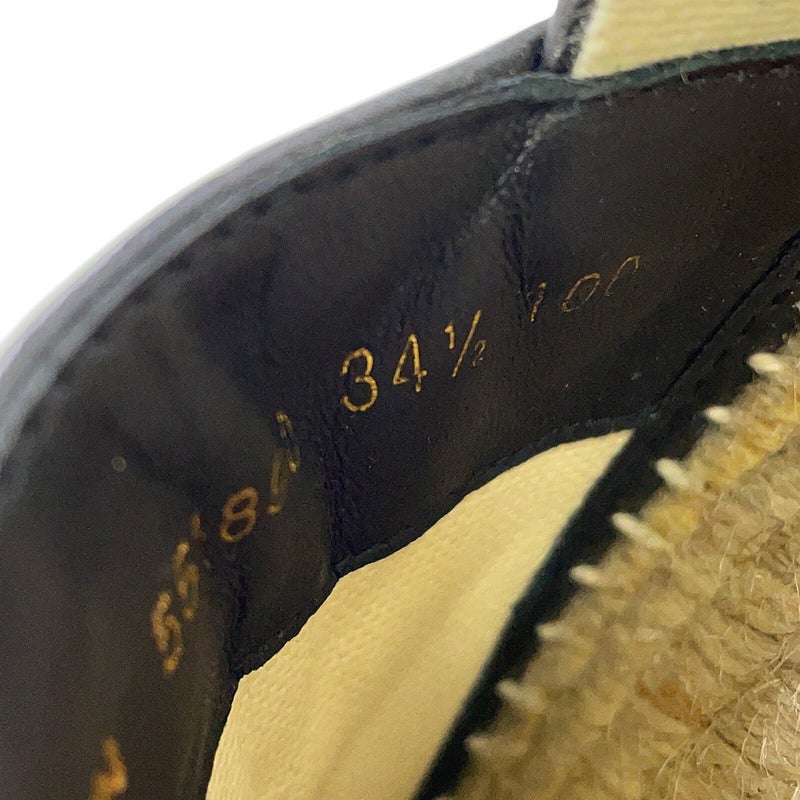 グッチ エスパドリーユ 2.0 GGマーモント レディースサイズ34 1/2 551890 GUCCI 靴 黒