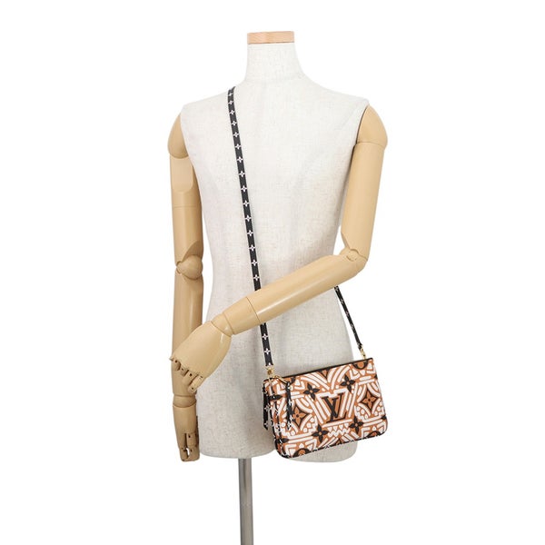 ルイヴィトン ショルダーバッグ モノグラム/LVクラフティ ポシェット・ドゥーブル ジップ M69488 LOUIS VUITTON  2way
