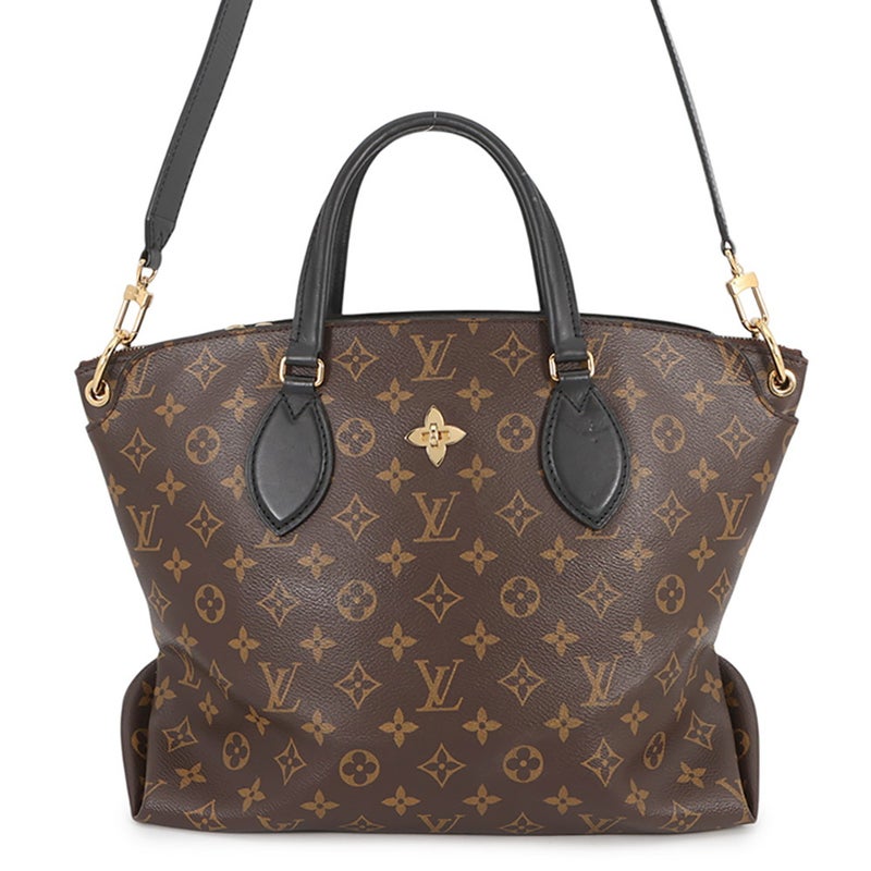 ルイヴィトン ハンドバッグ モノグラム フラワージップドトート MM M44347 LOUIS VUITTON 2way