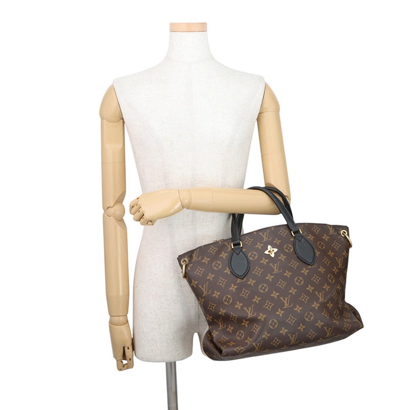 ルイヴィトン ハンドバッグ モノグラム フラワージップドトート MM M44347 LOUIS VUITTON 2way