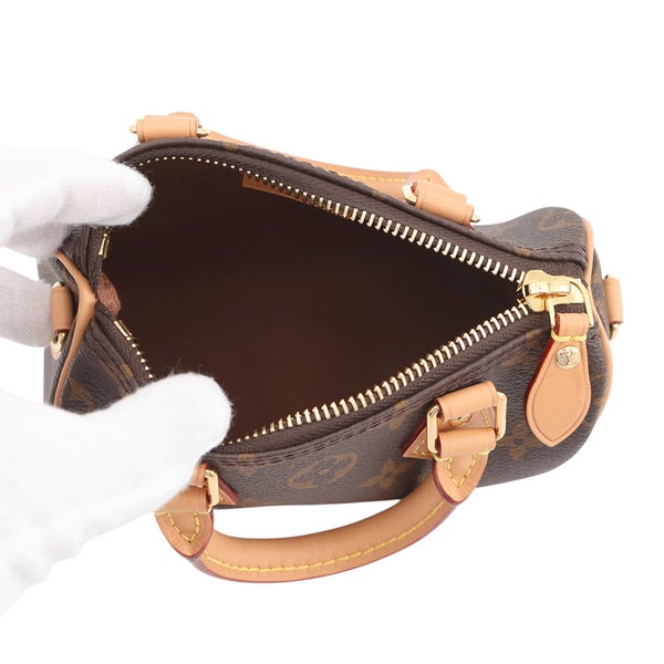 ルイヴィトン ハンドバッグ モノグラム ナノ・スピーディ M81085 LOUIS VUITTON ヴィトン バッグ 2way ショルダーバッグ