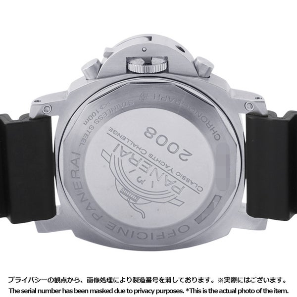 パネライ ルミノール クロノ レガッタ 2008 世界限定500本 PAM00308 PANERAI 腕時計 黒文字盤