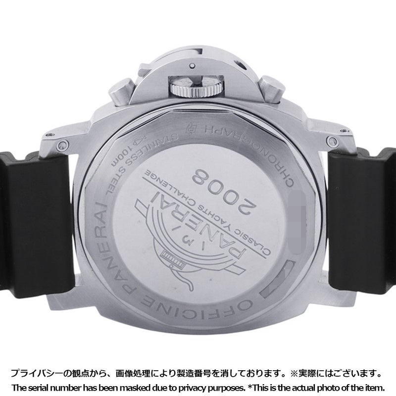 パネライ ルミノール クロノ レガッタ 2008 世界限定500本 PAM00308 PANERAI 腕時計 黒文字盤