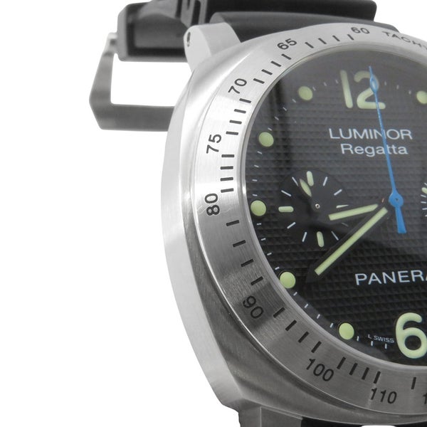 パネライ ルミノール クロノ レガッタ 2008 世界限定500本 PAM00308 PANERAI 腕時計 黒文字盤