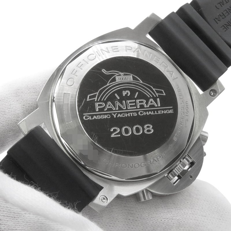 パネライ ルミノール クロノ レガッタ 2008 世界限定500本 PAM00308 PANERAI 腕時計 黒文字盤