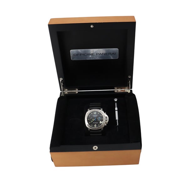 パネライ ルミノール クロノ レガッタ 2008 世界限定500本 PAM00308 PANERAI 腕時計 黒文字盤