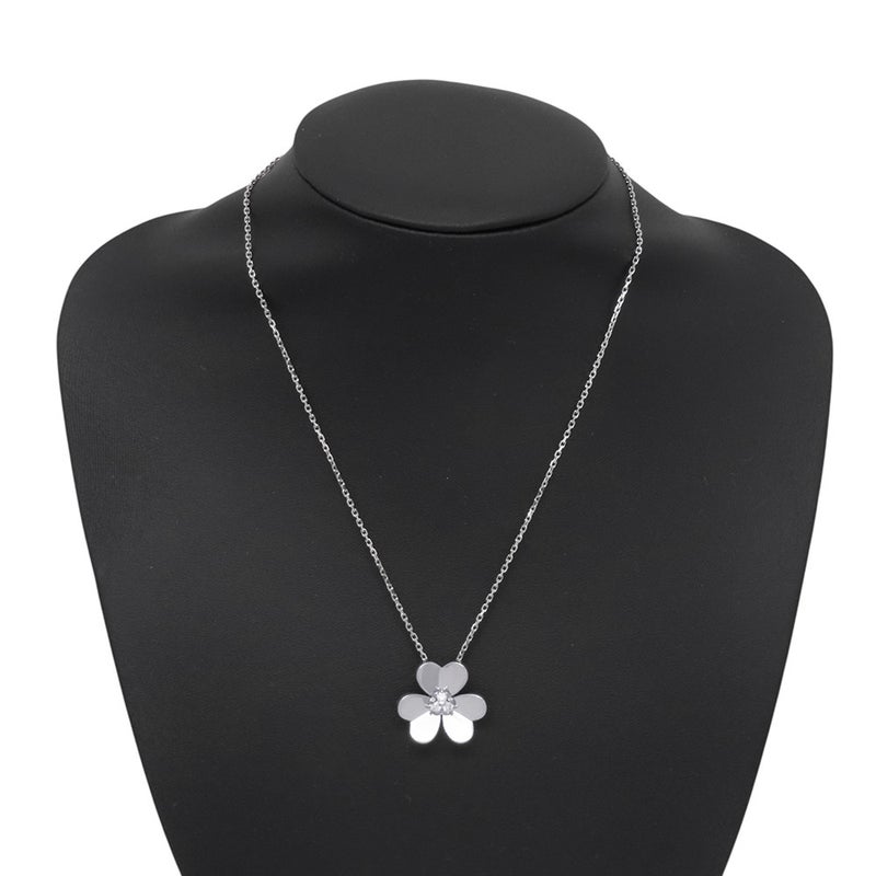 ヴァンクリ ネックレス フリヴォル ペンダント ラージモデル ダイヤモンド 3P 計0.16ct K18WGホワイトゴールド VCARD25300