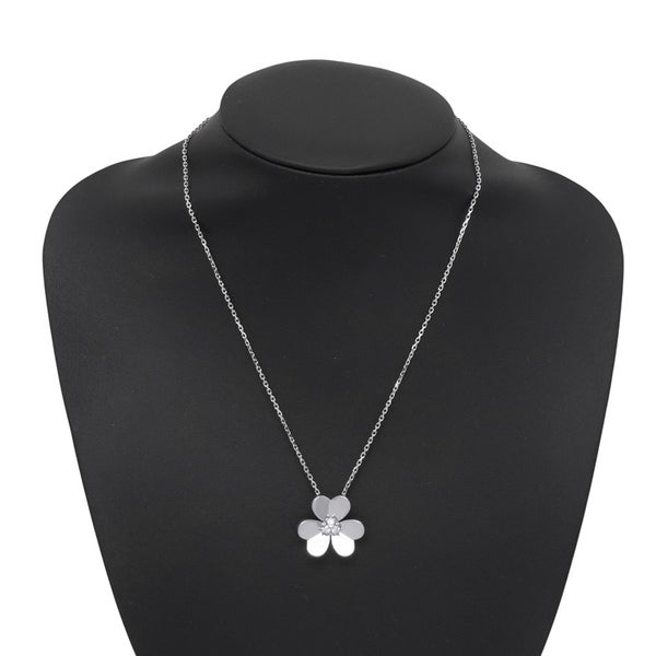 ヴァンクリ ネックレス フリヴォル ペンダント ラージモデル ダイヤモンド 3P 計0.16ct K18WGホワイトゴールド VCARD25300