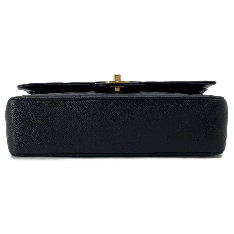 シャネル チェーンショルダーバッグ マトラッセ25 ココマーク キャビアスキン ダブルチェーン A01112 CHANEL 黒