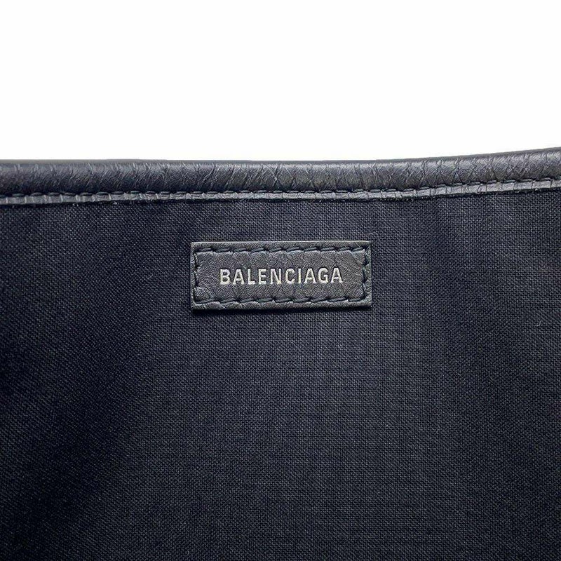 バレンシアガ トートバッグ ネイビーカバス S ポーチ付 339933 BALENCIAGA スモールサイズ バッグ 黒
