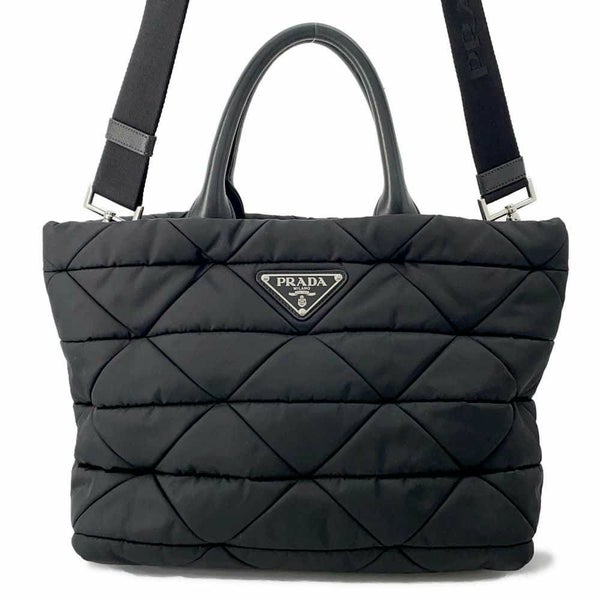 プラダ ハンドバッグ パデッド ナイロン スモール 1BG436 PRADA 2way 黒