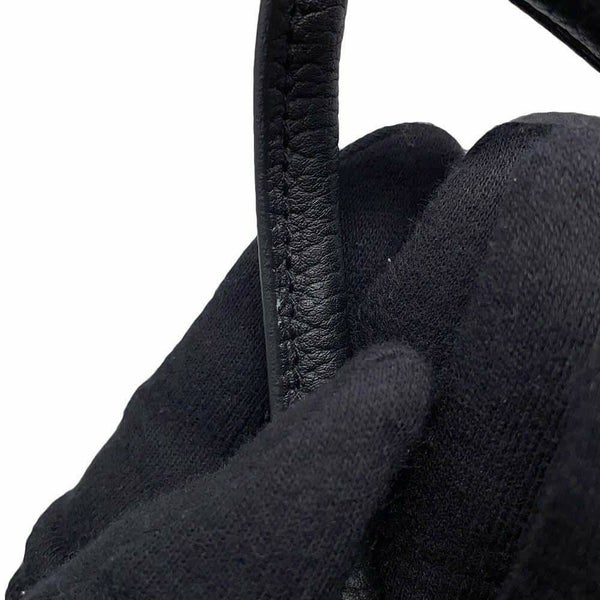 エルメス トートバッグ ガーデンパーティPM ブラック/シルバー金具 ネゴンダ W刻印 黒