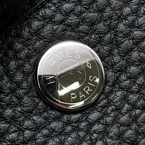 エルメス トートバッグ ガーデンパーティPM ブラック/シルバー金具 ネゴンダ W刻印 黒