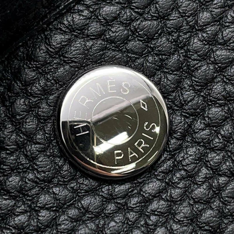 エルメス トートバッグ ガーデンパーティPM ブラック/シルバー金具 ネゴンダ W刻印 黒