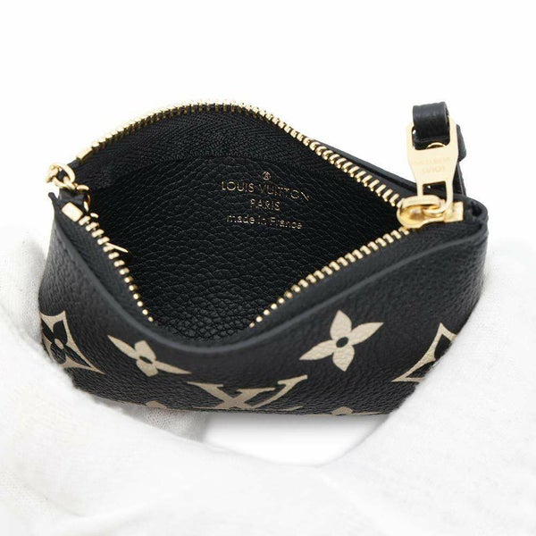 ルイヴィトン コインケース バイカラー モノグラム・アンプラント カードキーケース ポシェット・クレ M80885 ブラック 黒