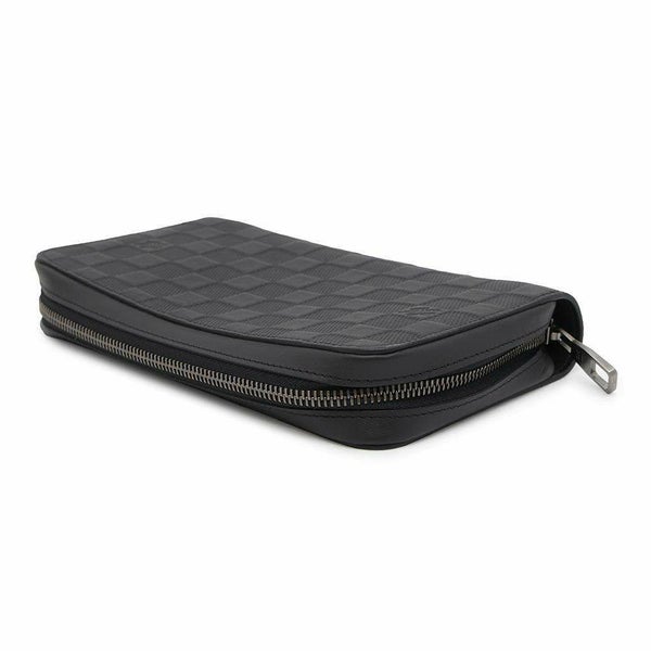 ルイヴィトン 長財布 ダミエ・アンフィニ ジッピー XL オニキスN61254 LOUIS VUITTON ハンドル付き メンズ 黒