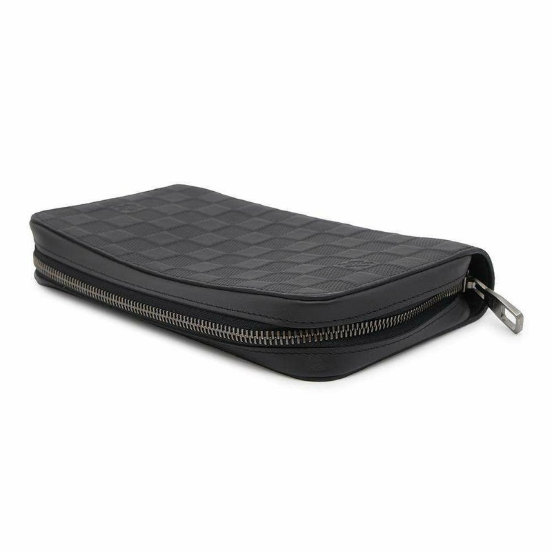 ルイヴィトン 長財布 ダミエ・アンフィニ ジッピー XL オニキスN61254 LOUIS VUITTON ハンドル付き メンズ 黒